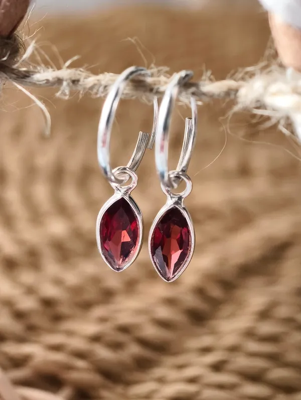 Luna_Garnet_Marquise_Hoop_Earrings