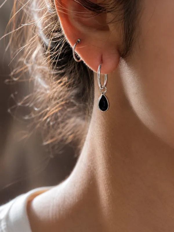 Nova_Black_Onyx_Teardrop_Hoop_Earrings