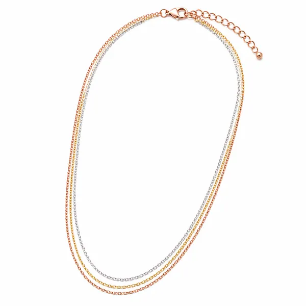 Chain_3_Tone_Rose_Gold,_Gold_And_Silver
