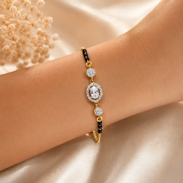 Mangalsutra_Bracelet_With_Oval_Stone