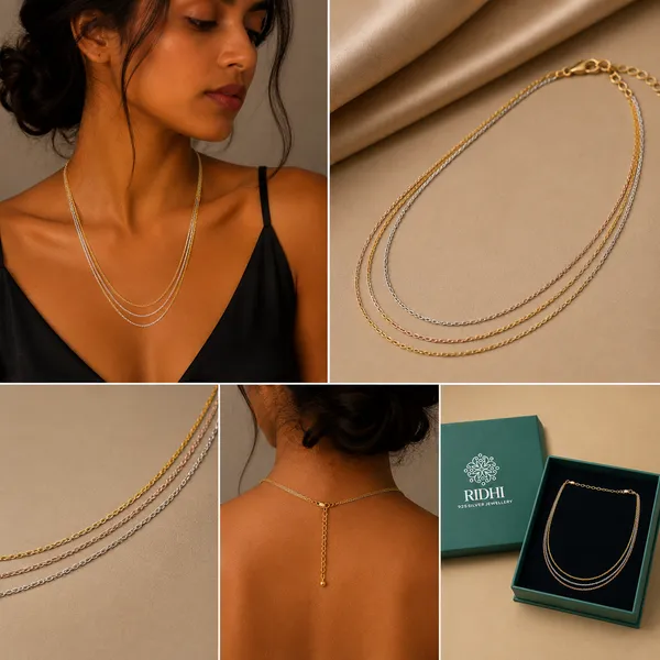Chain_3_Tone_Rose_Gold,_Gold_And_Silver