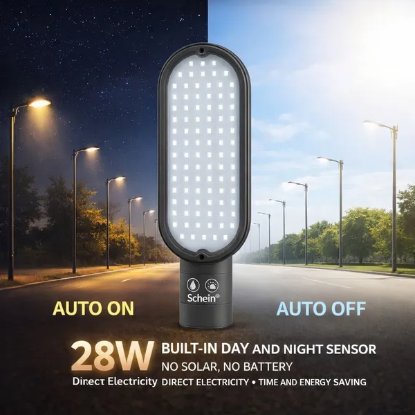 Schein_28W_Street_Light_120_Led_Day_Night_Sensor_Street_Light_Outdoor_Lamp_(Black)