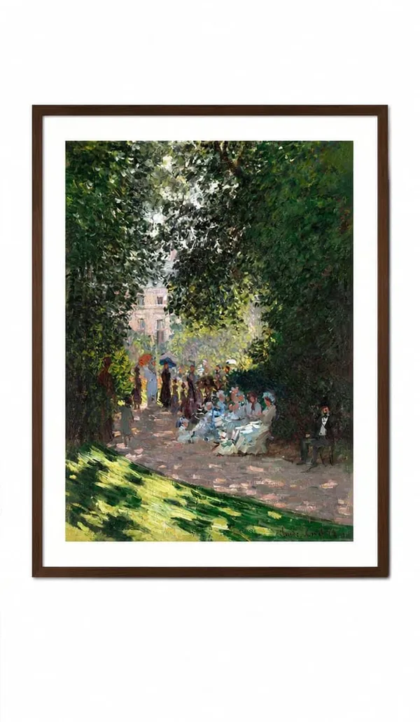 Impressionist_Garden_Scene_Print_laminate_frame