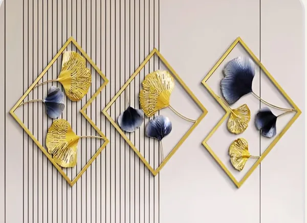 Gold_And_Blue_Metal_Wall_Art_Decor_Set_Of_3