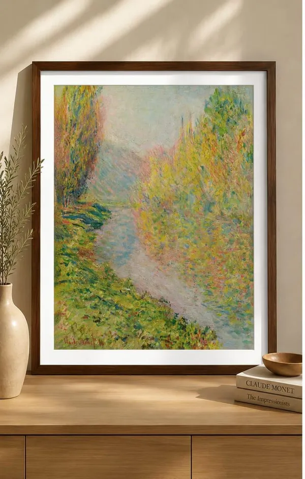 Classical_Impressionist_River_Print_laminated_frame