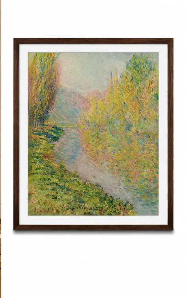 Classical_Impressionist_River_Print_laminated_frame