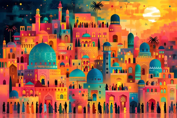 Colorful_Arabian_Cityscape_Sunset_Wall_Art_Print