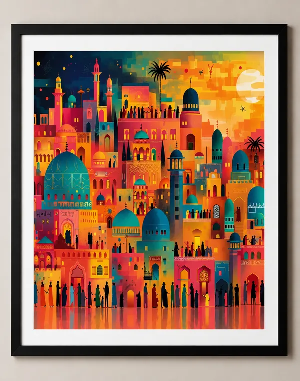 Colorful_Arabian_Cityscape_Sunset_Wall_Art_Print