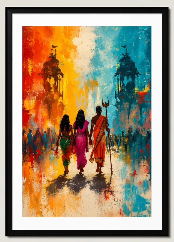 Abstract_Art_Three_Figures_Walking_Canvas_Print_For_Home_Decor