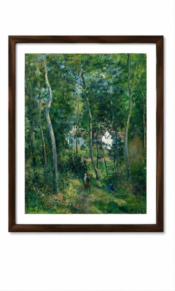 Enchanted_Green_Forest_Print_laminated_frame