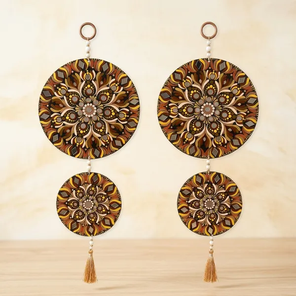 Set_Of_4_Multicolor_Floral_Mandala_Pattern_Round_Coasters_With_Tassels