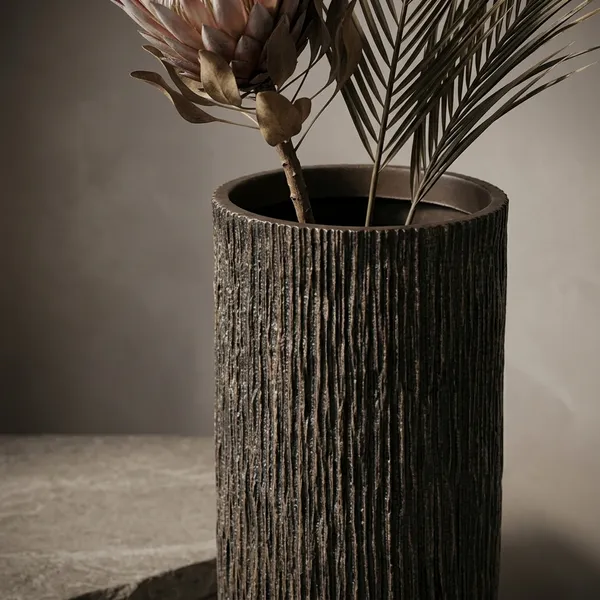 Black_Textured_Polyresin_Tall_Decorative_Vase_For_Home_Decor
