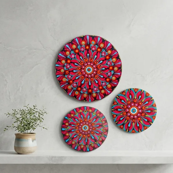 Handcrafted_Mandala_Ceramic_Coaster_Set_Of_3