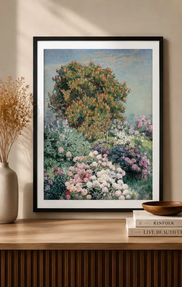 Garden_Landscape_Print_laminated_Frame