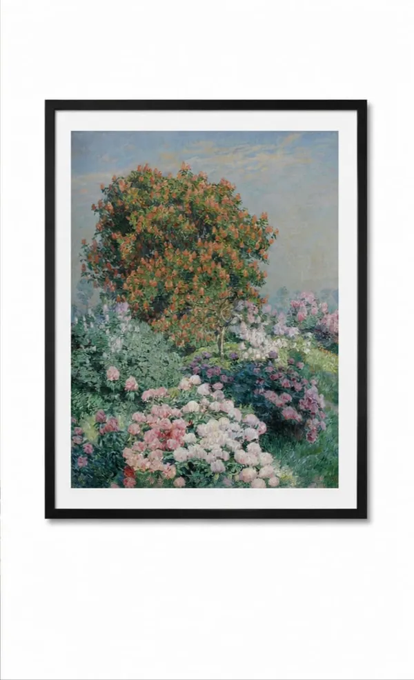 Garden_Landscape_Print_laminated_Frame
