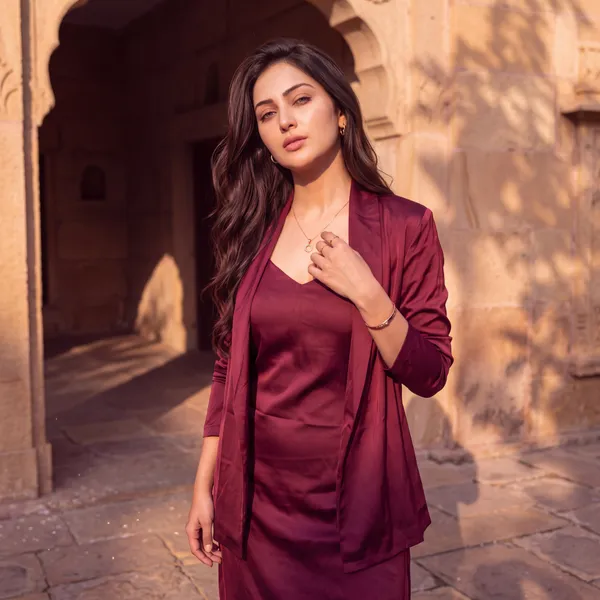 Maroon_Satin_Slip_Dress_with_Matching_Open-Front_Blazer