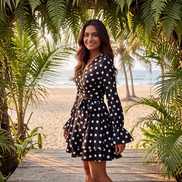 Black_Polka_Dot_Wrap_Mini_Dress