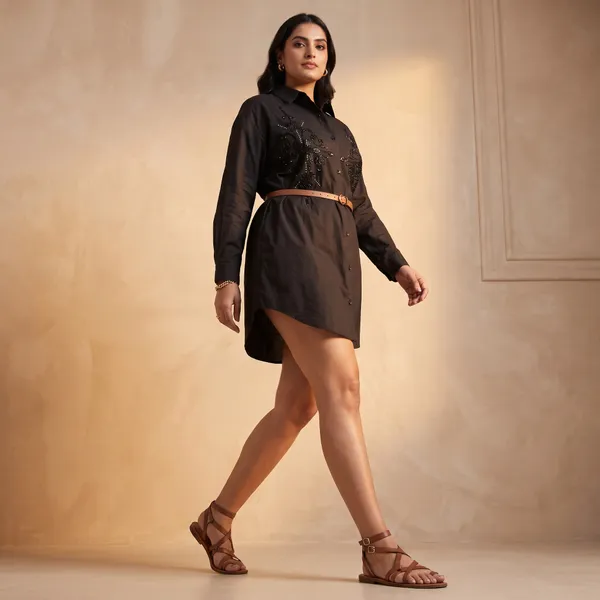 Black_Embroidered_Shirt_Dress_with_Belt