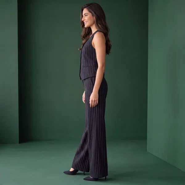 Black_Linen_stripe_Tailored_Vest_&_Wide-Leg_Trouser_Co-Ord_Set
