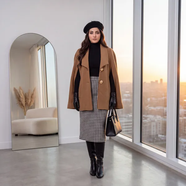Brown_Wool_Cape_Coat_with_Gold_Starfish_Accent_Buttons
