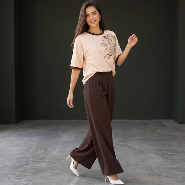 Brown_floral_T_shirt_with_Pearl_&_Sirosky_Embellished