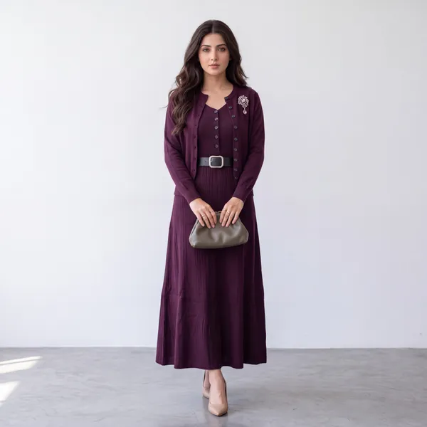 Deep_Wine_Two-Piece_Knit_Dress_&_Cardigan_Set