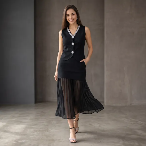 Elegant_Black_Embellished_Skirt_Top