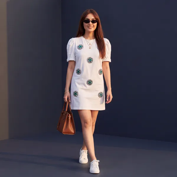 Emerald_Crystal-Embellished_Mini_T-Shirt_Dress
