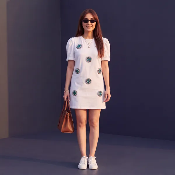 Emerald_Crystal-Embellished_Mini_T-Shirt_Dress