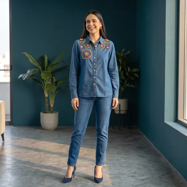 Floral_Beaded_Embellished_Denim_Shirt