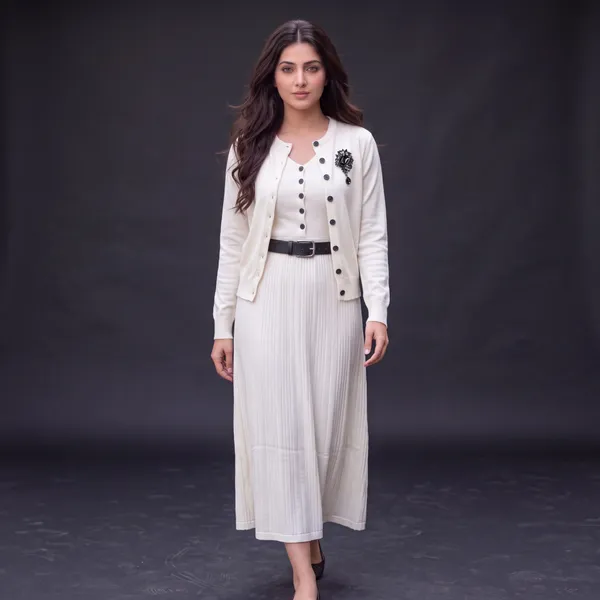 Ivory_Two-Piece_Knit_Dress_&_Cardigan_Set