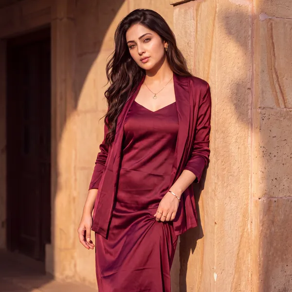 Maroon_Satin_Slip_Dress_with_Matching_Open-Front_Blazer