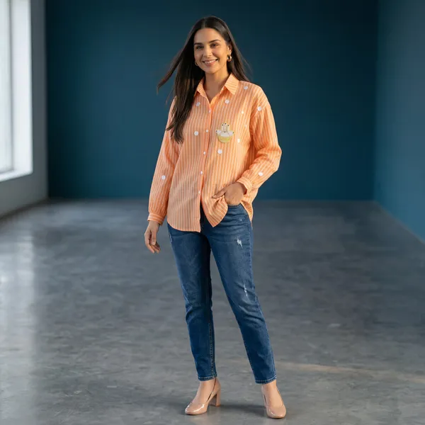 Orange_Baggy_Linen_Cotton_Shirt_with_Artistic_Embroidered_Design