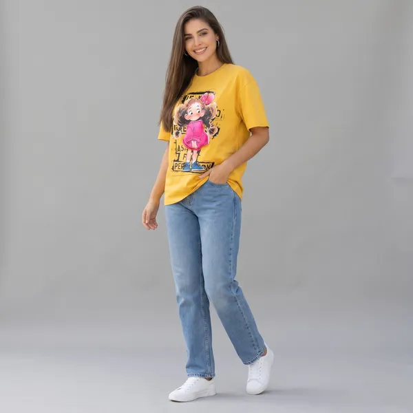 Oversized_Graphic_Printed_T-Shirt__Cute_Cartoon_Character_Print__Casual_Round_Neck