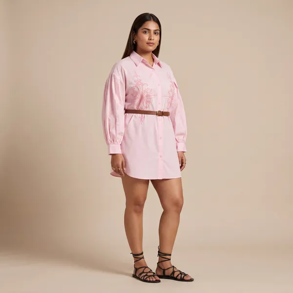 Pink_Embroidered_Shirt_Dress_with_Belt