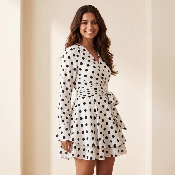 Polka_Dot_Wrap_Mini_Dress