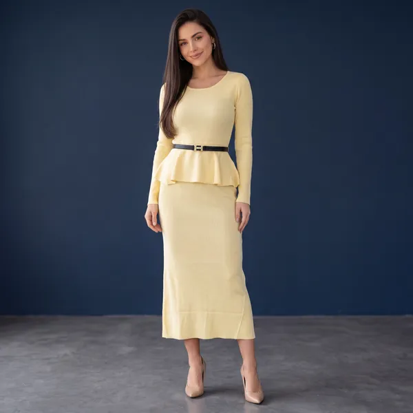 Ribbed_Peplum_Midi_Dress