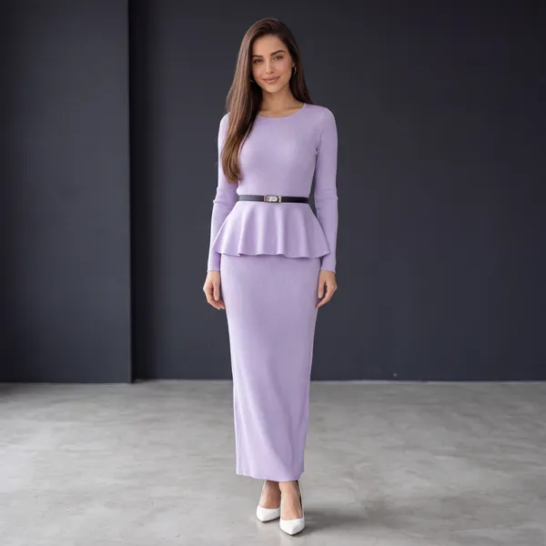 Ribbed_Peplum_Midi_Dress