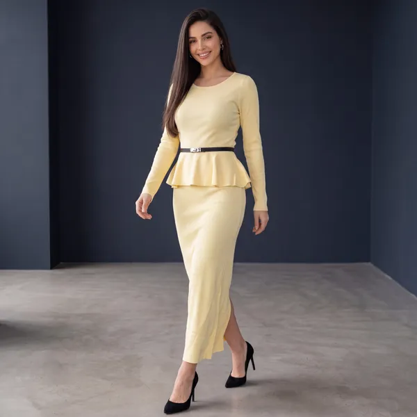Ribbed_Peplum_Midi_Dress