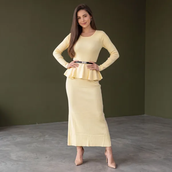 Ribbed_Peplum_Midi_Dress