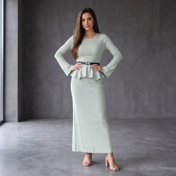 Ribbed_Peplum_Midi_Dress