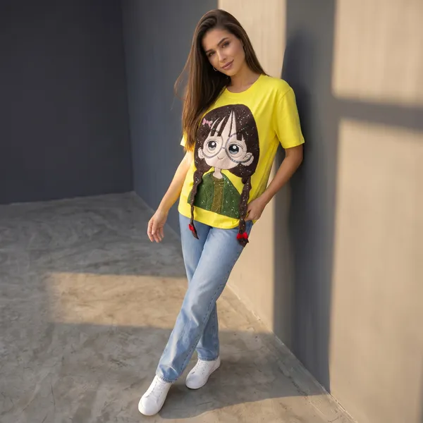 Yellow_Anime_Graphic_Oversized_T-Shirt