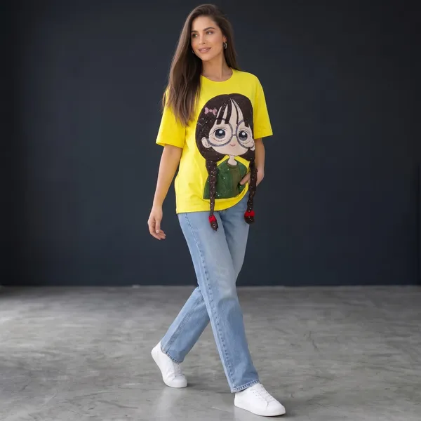 Yellow_Anime_Graphic_Oversized_T-Shirt