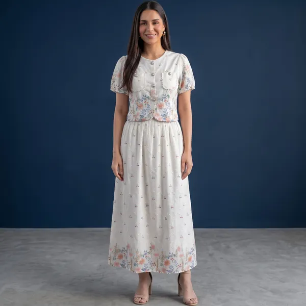 Peach_Chickenkari_Skirt_Top