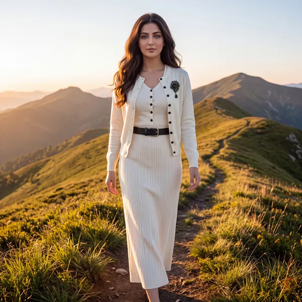 Ivory_Two-Piece_Knit_Dress_&_Cardigan_Set