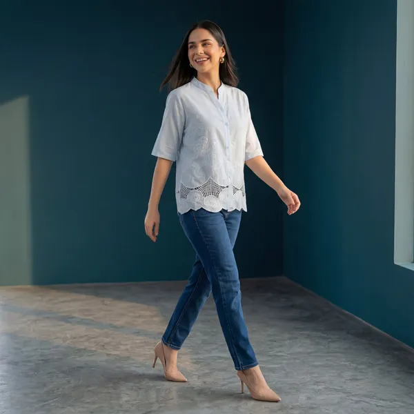 Womens_Sky_Blue_Embroidered_Casual_Top