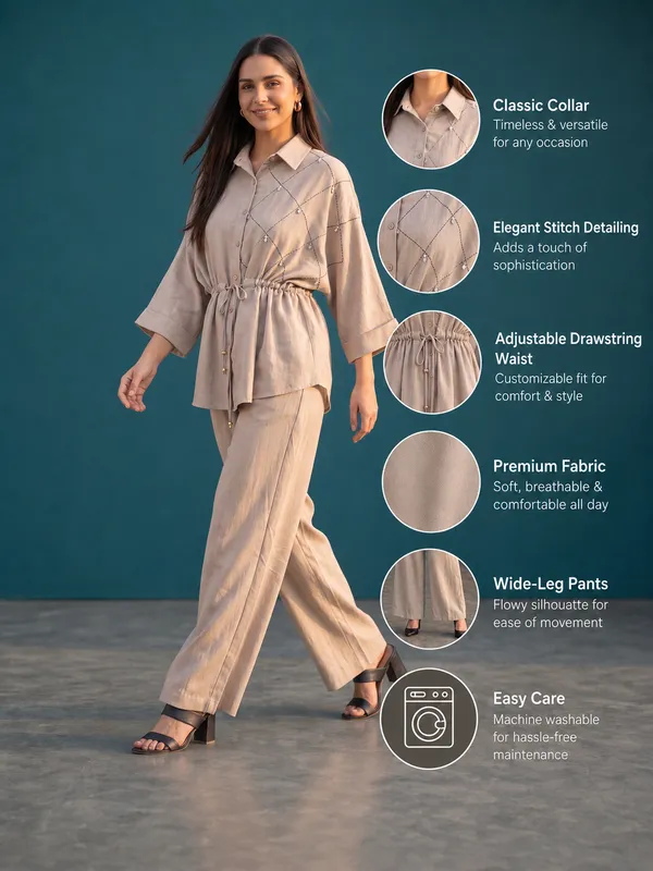 Beige_Linen_Embroidered_Co-ord_Set