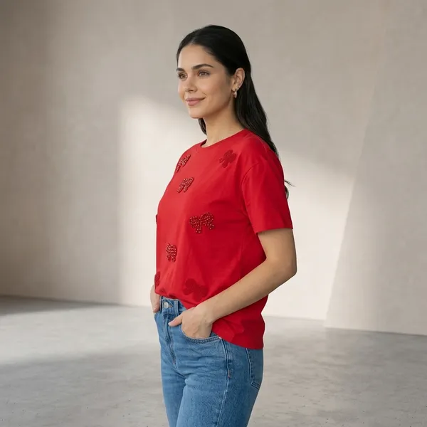 Bow_Embellished_T_Shirt_Red