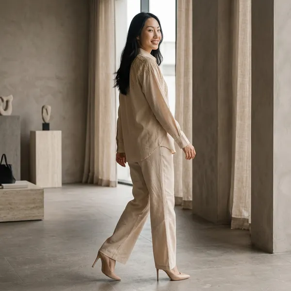 Co_Ord_Shirt_And_Pant_Beige