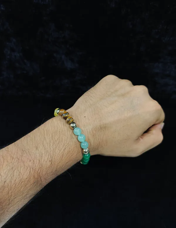 Multicolor_Wood_Bead_Multi-Tone_Stretch_Bracelet_For_Adults